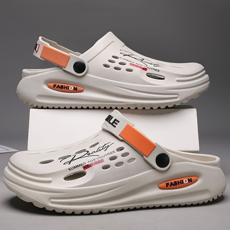 Men??s Clogs, Slip-on Closed Toe Sandals, Soft Sole Walking Shoes, Outdoor Garden Shoe Beach Sandals - Image 8