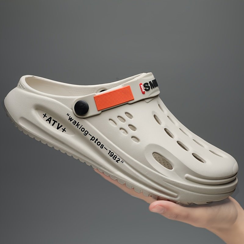 Men??s Clogs, Slip-on Closed Toe Sandals, Soft Sole Walking Shoes, Outdoor Garden Shoe Beach Sandals - Image 17