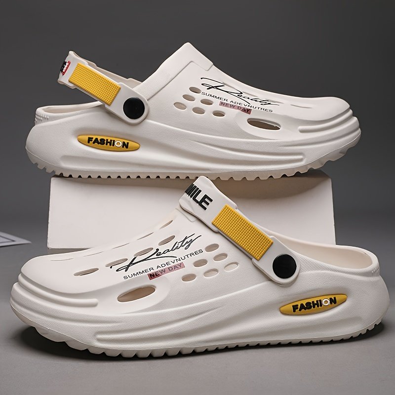 Men??s Clogs, Slip-on Closed Toe Sandals, Soft Sole Walking Shoes, Outdoor Garden Shoe Beach Sandals - Image 7