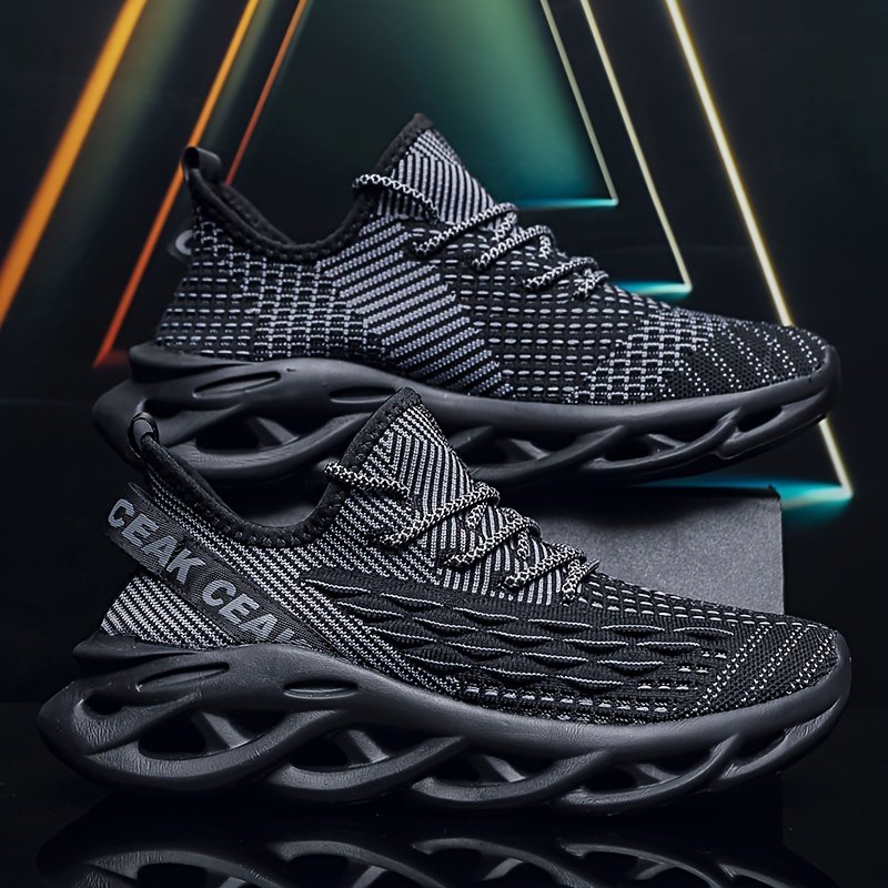 Men??s Blade Sneakers, Breathable Shock Absorption Running Shoes Lightweight Non-Slip Shoes For Jogging Tennis Gym, Walking Sneakers, Athletic Shoes - Image 9