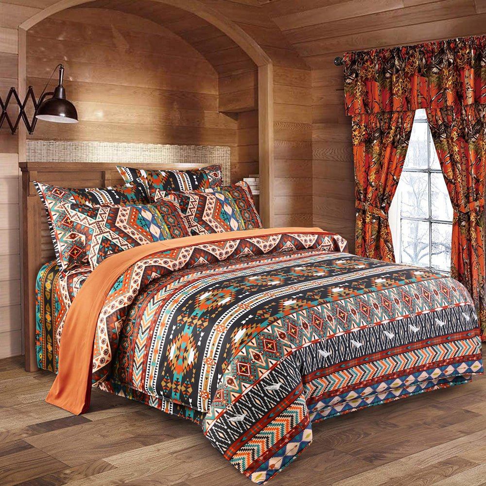2/3-Piece Native Aztec Ethnic Pattern Duvet Cover Set - Image 7