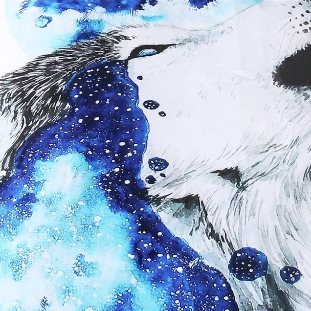 3-Piece Calling The Moon by Scandy Girl Wolf Duvet Set - Image 3