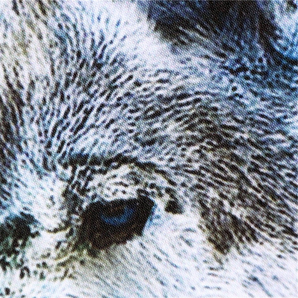 3-Piece Blue Night Sky Wolf Pack Duvet Cover Set - Image 5