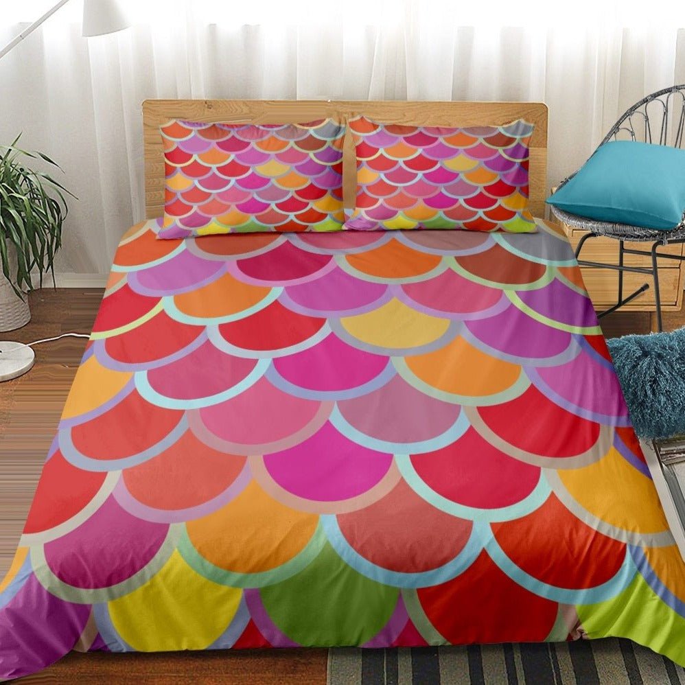 2/3-Piece Magical Mermaid Scale Pattern Duvet Cover Set - Image 7