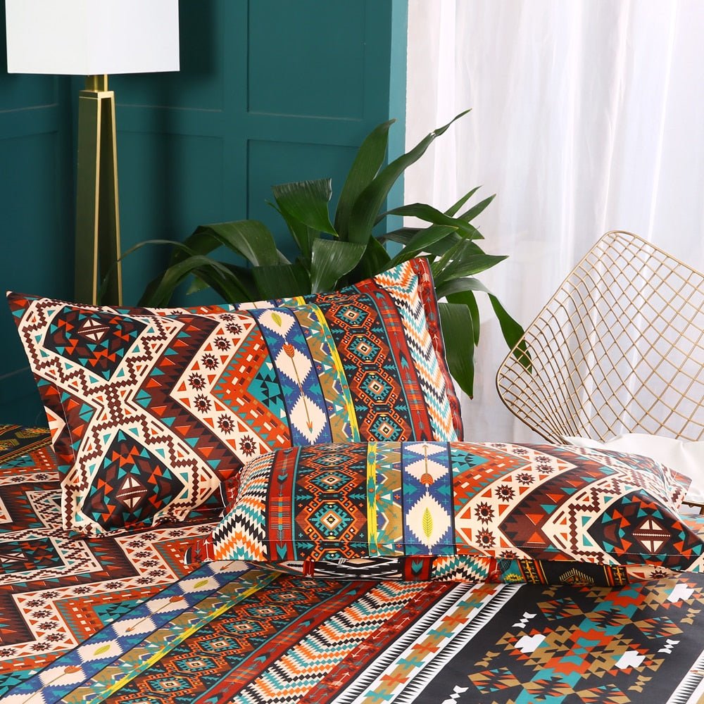 2/3-Piece Native Aztec Ethnic Pattern Duvet Cover Set - Image 2