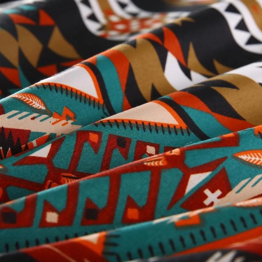2/3-Piece Native Aztec Ethnic Pattern Duvet Cover Set - Image 8