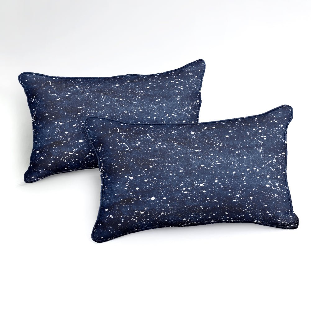 2/3-Piece Blue Space Star Constellation Print Duvet Cover Set - Image 2