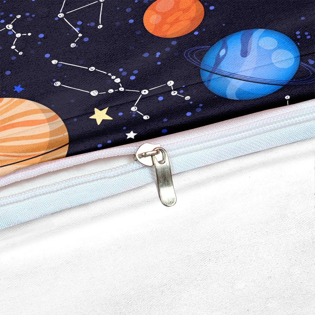2/3-Piece Kids Space Constellation / Planet Duvet Cover Set - Image 3