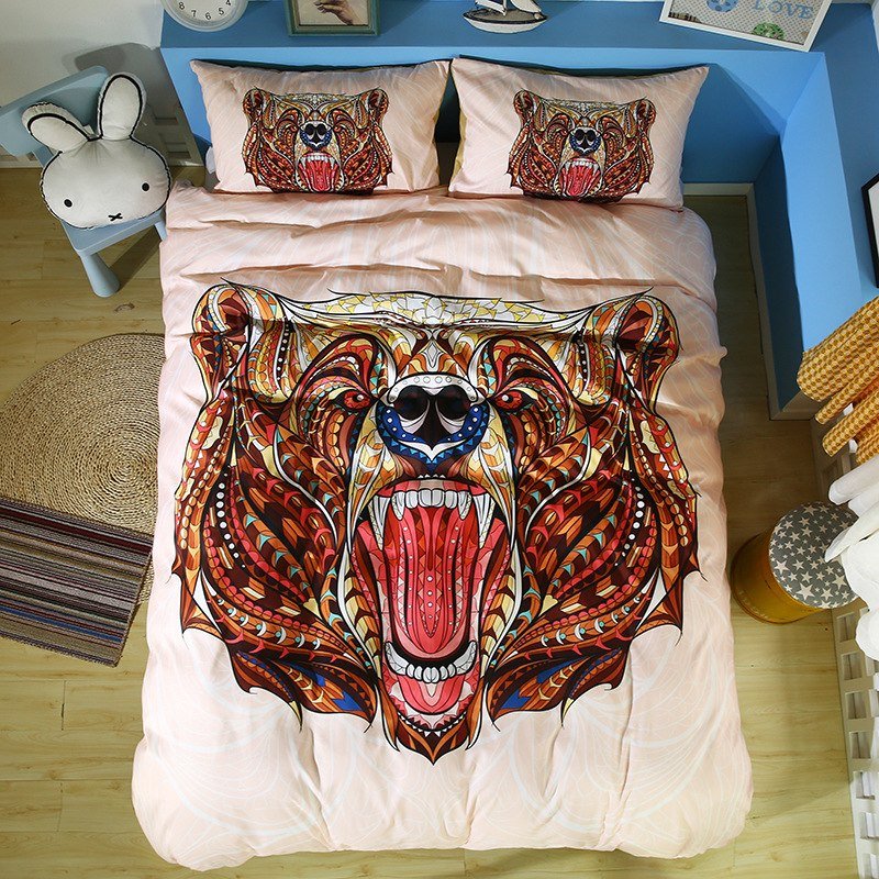 2/3-Piece Bohemian Animal Print Duvet Cover Set - Image 10