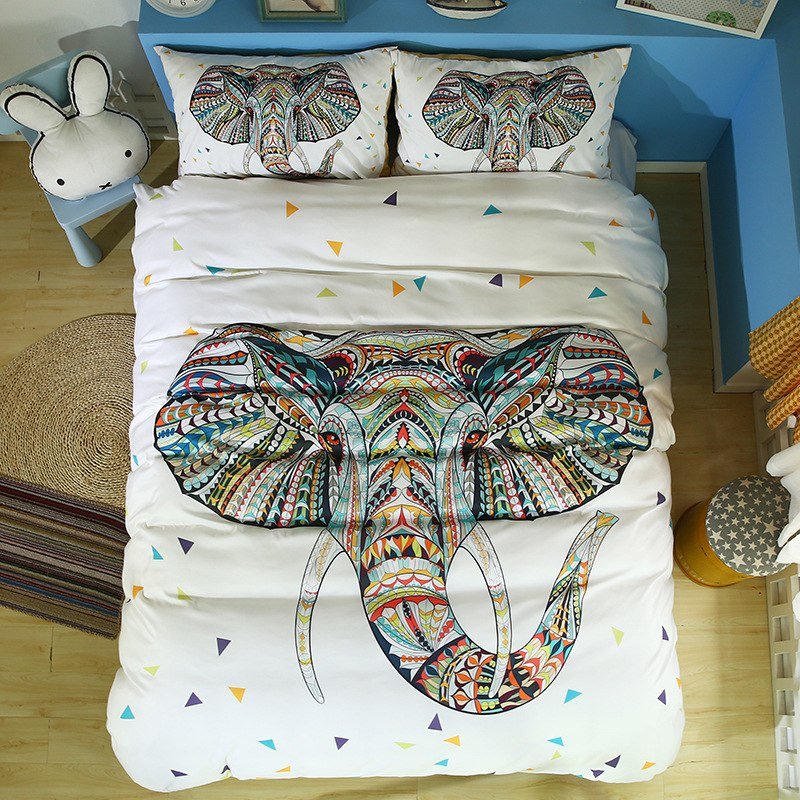 2/3-Piece Bohemian Animal Print Duvet Cover Set - Image 9