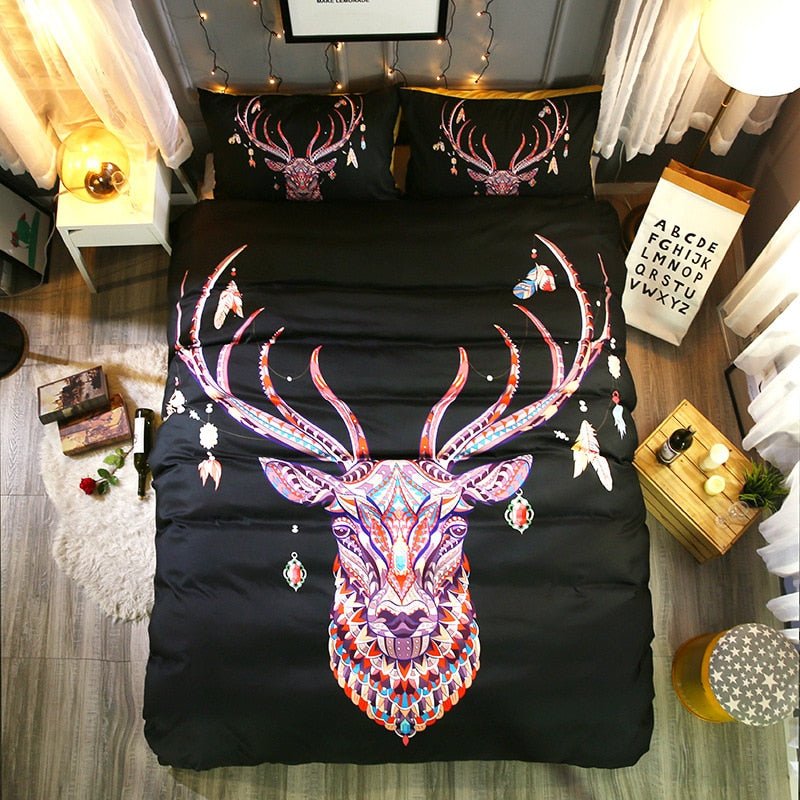 2/3-Piece Bohemian Animal Print Duvet Cover Set - Image 11