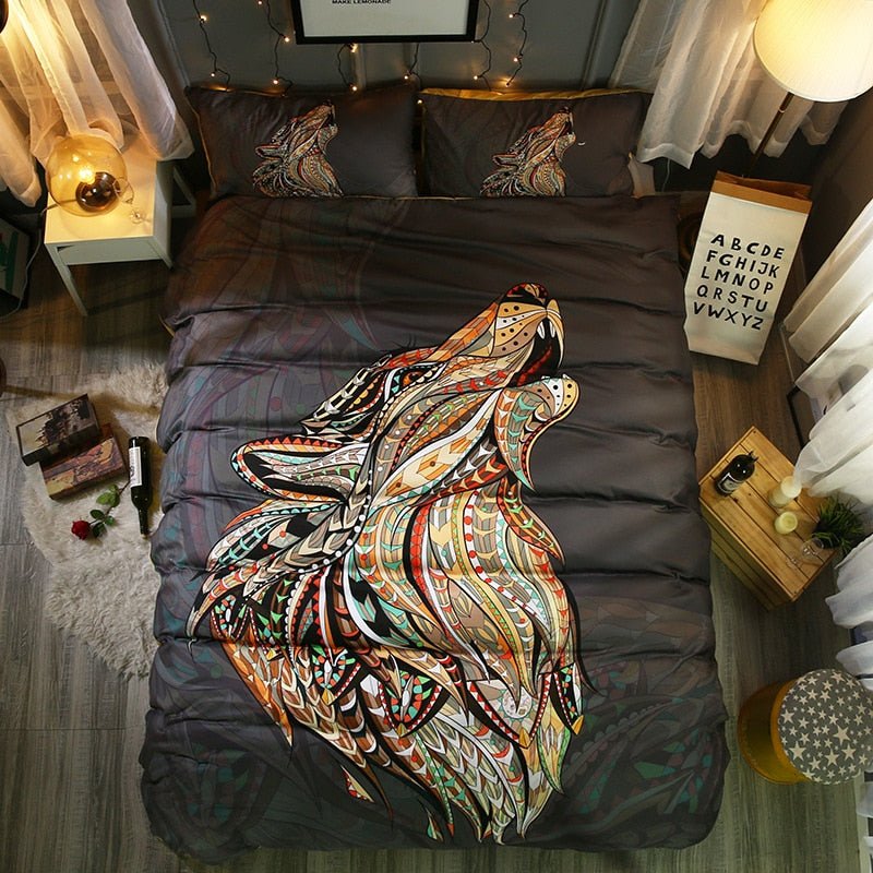 2/3-Piece Bohemian Animal Print Duvet Cover Set - Image 2