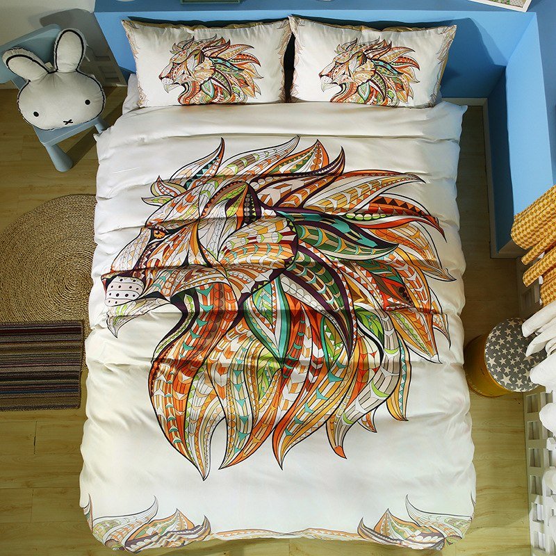 2/3-Piece Bohemian Animal Print Duvet Cover Set - Image 12