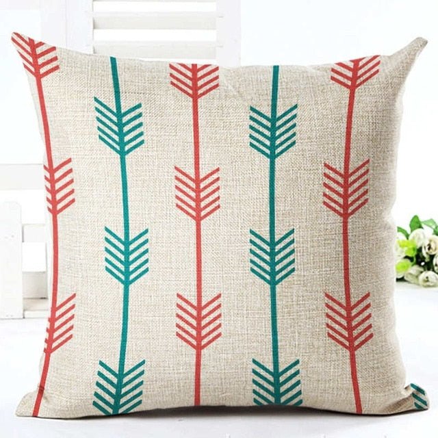 18?? Geometric Nordic Arrow Pattern Throw Pillow Cover - Image 7