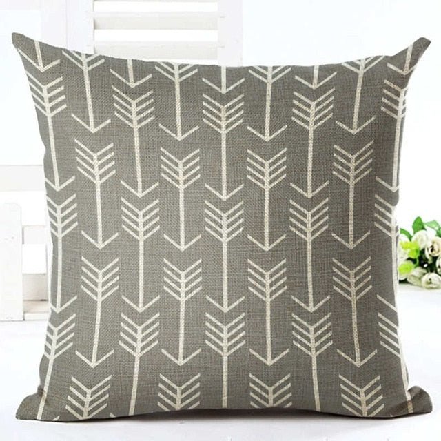 18?? Geometric Nordic Arrow Pattern Throw Pillow Cover - Image 6