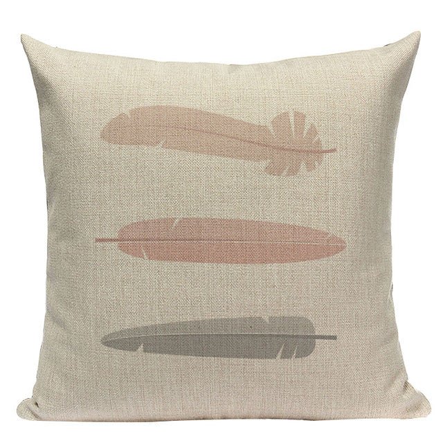 18?? Pink Nordic Geometric Elements Throw Pillow Cover - Image 23