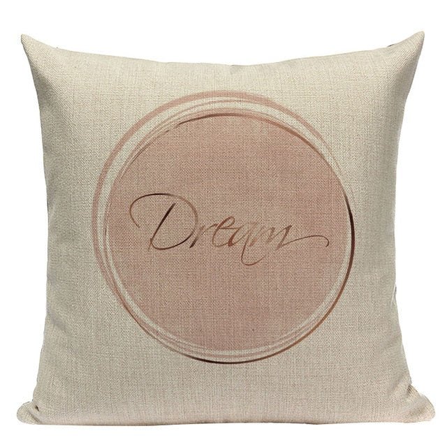 18?? Pink Nordic Geometric Elements Throw Pillow Cover - Image 27