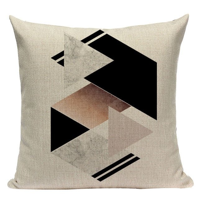 18?? Pink Nordic Geometric Elements Throw Pillow Cover - Image 21