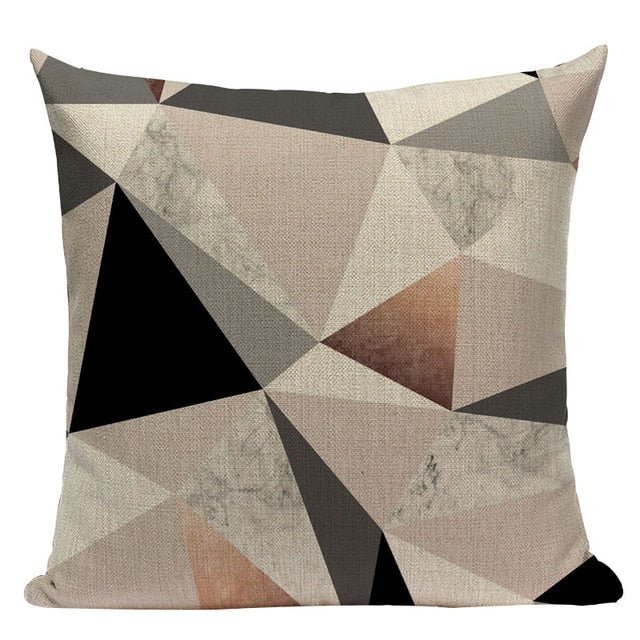 18?? Pink Nordic Geometric Elements Throw Pillow Cover - Image 11