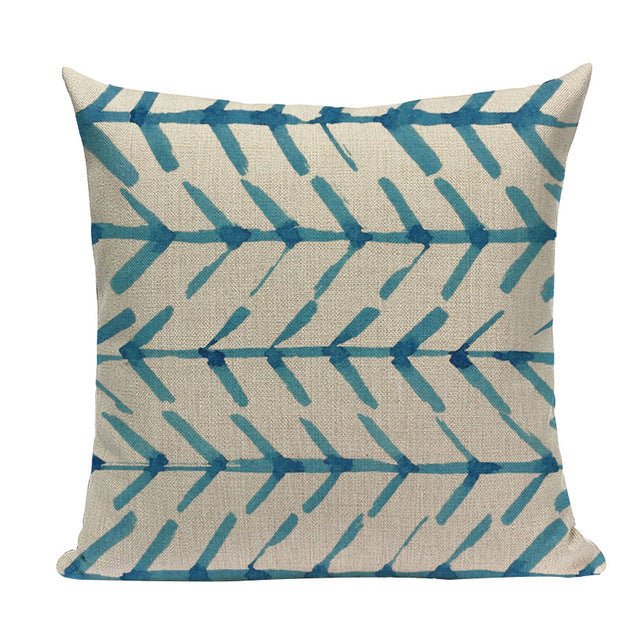 18?? Blue Abstract Watercolor Pattern Throw Pillow Cover - Image 8