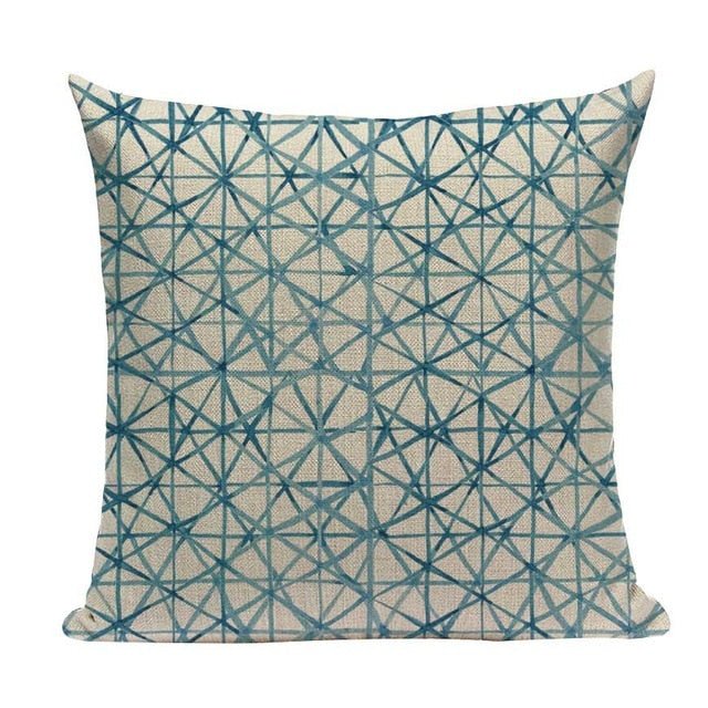 18?? Blue Abstract Watercolor Pattern Throw Pillow Cover - Image 12