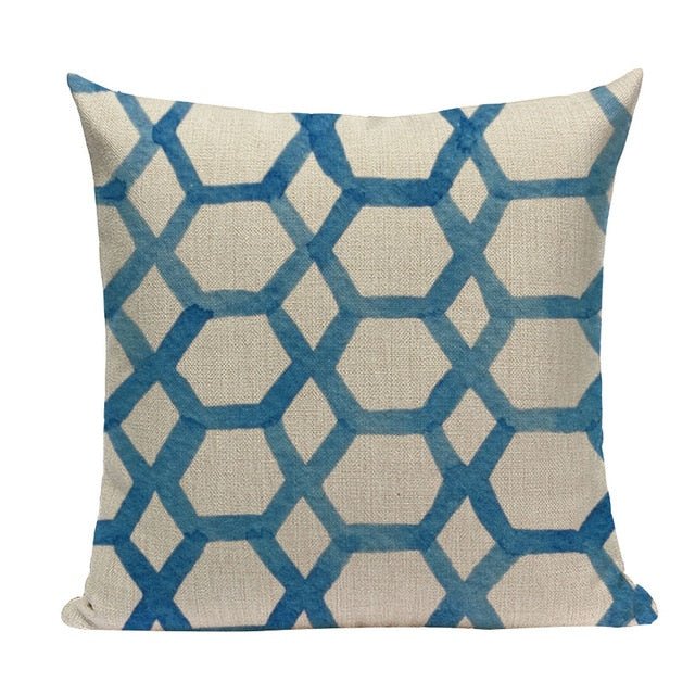 18?? Blue Abstract Watercolor Pattern Throw Pillow Cover - Image 21