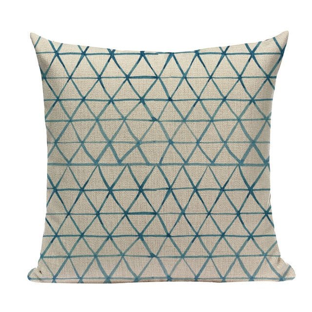18?? Blue Abstract Watercolor Pattern Throw Pillow Cover - Image 27