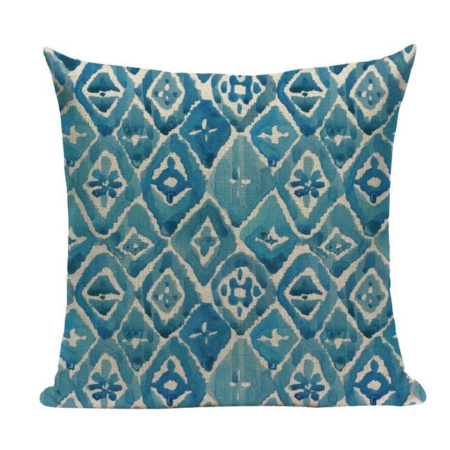 18?? Blue Abstract Watercolor Pattern Throw Pillow Cover - Image 22