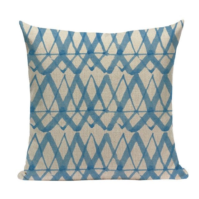 18?? Blue Abstract Watercolor Pattern Throw Pillow Cover - Image 30