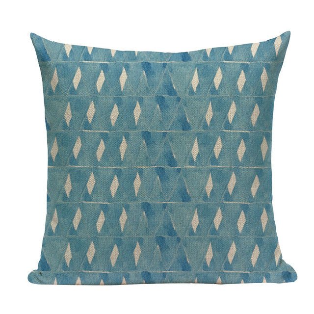 18?? Blue Abstract Watercolor Pattern Throw Pillow Cover - Image 10