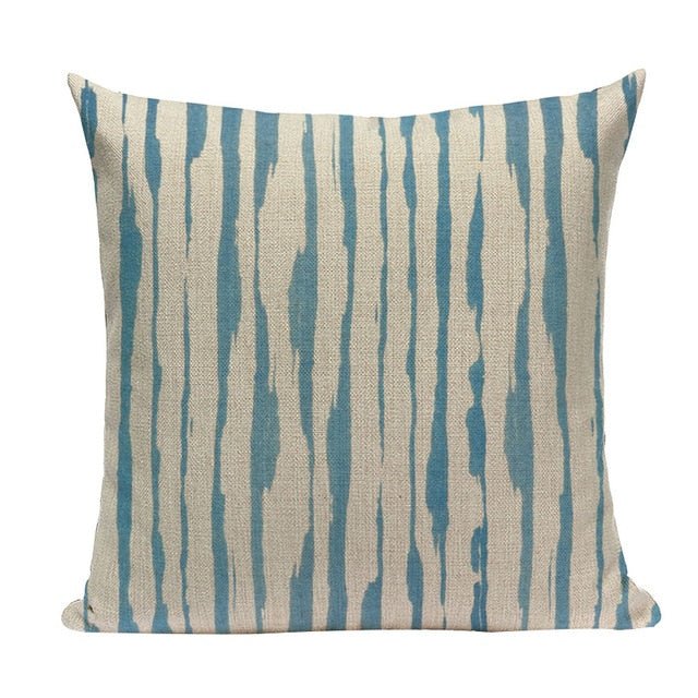 18?? Blue Abstract Watercolor Pattern Throw Pillow Cover - Image 14