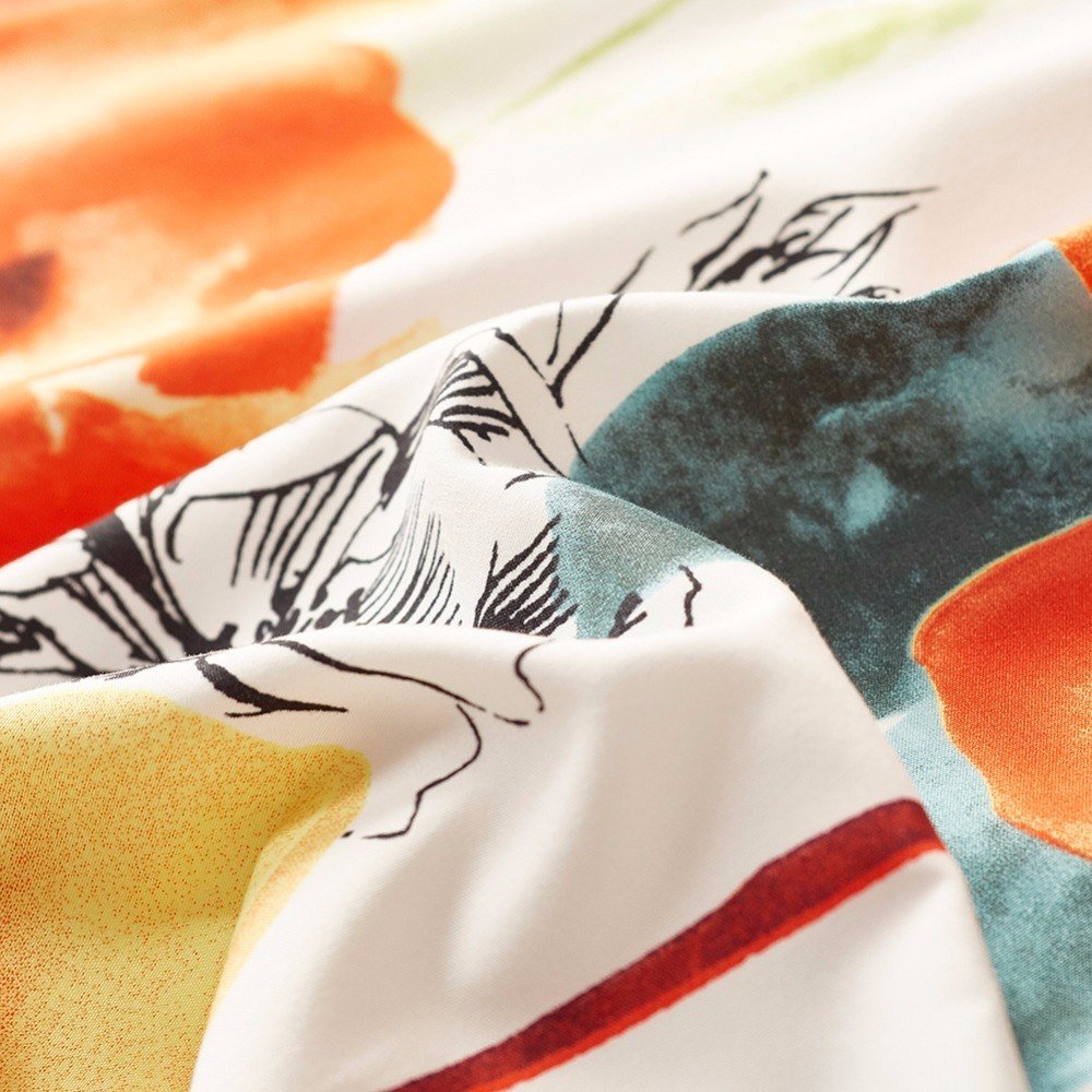 Colorful 2/3-Piece Spring Floral Print Duvet Cover Set - Image 5
