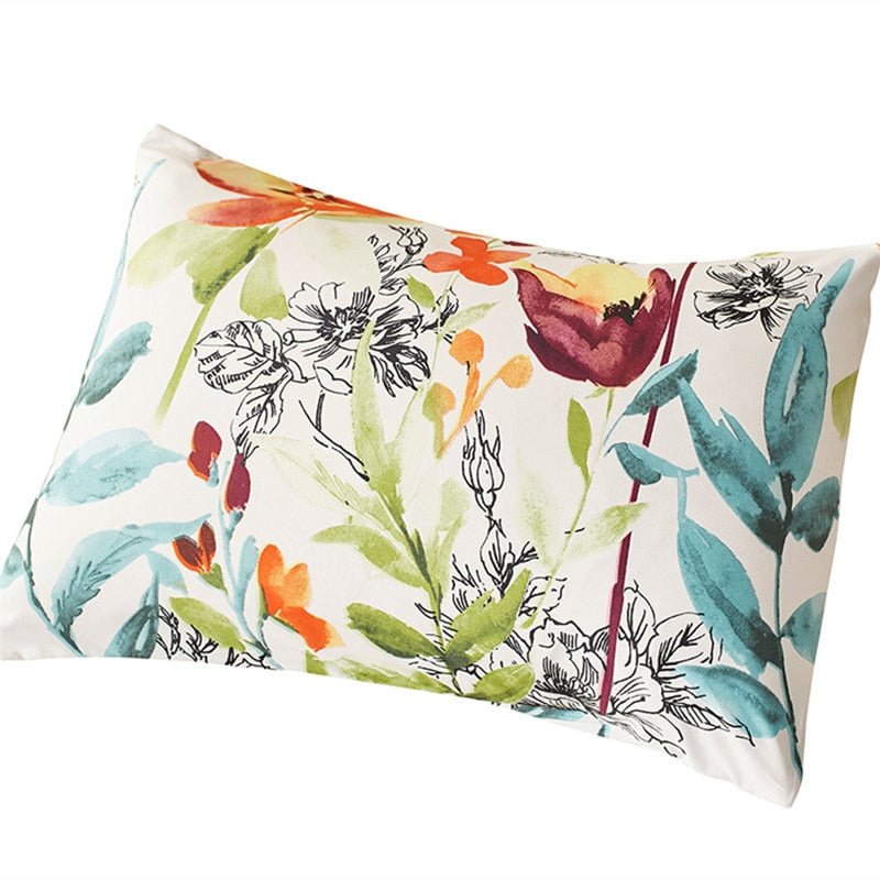 Colorful 2/3-Piece Spring Floral Print Duvet Cover Set - Image 6