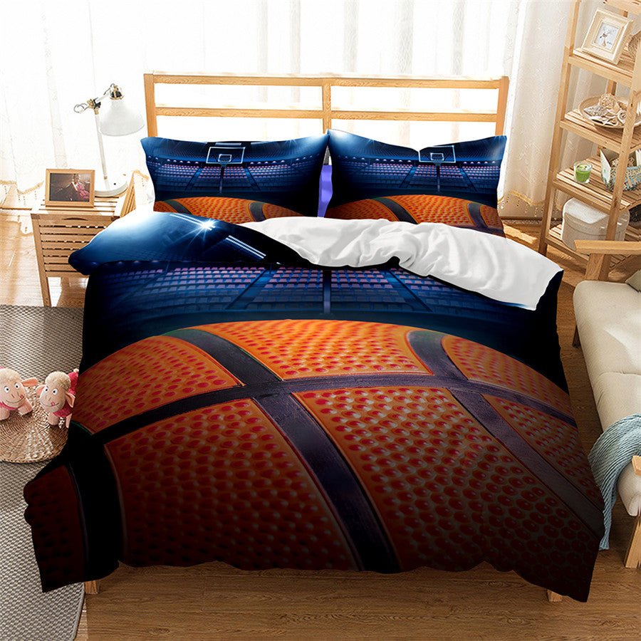 2/3-Piece Basketball Print Duvet Cover Bedding Set - Image 2