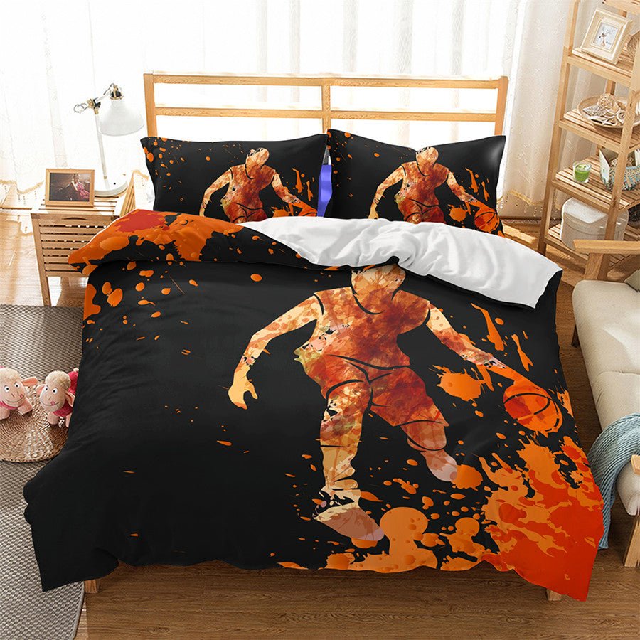 2/3-Piece Basketball Print Duvet Cover Bedding Set - Image 15