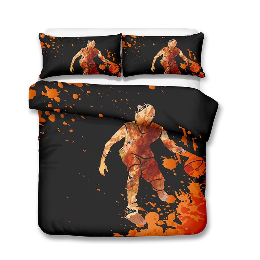 2/3-Piece Basketball Print Duvet Cover Bedding Set - Image 16