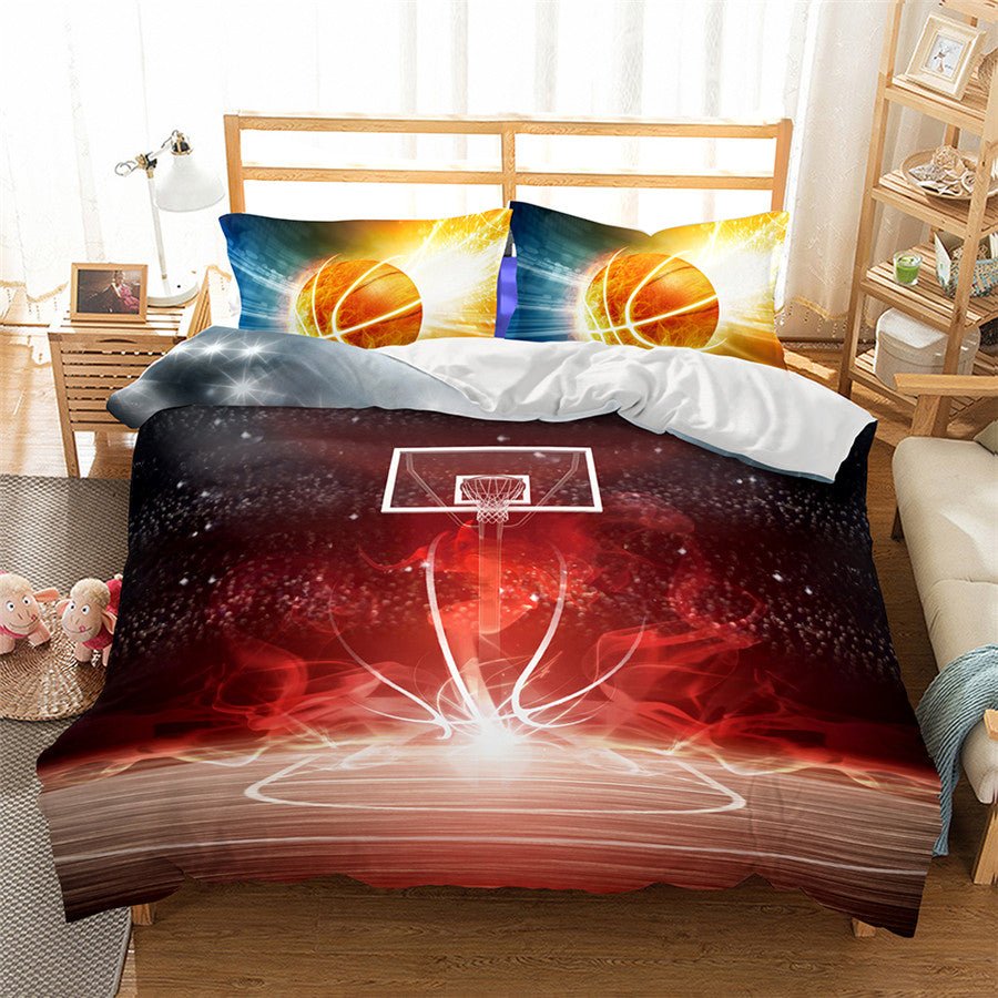 2/3-Piece Basketball Print Duvet Cover Bedding Set - Image 13