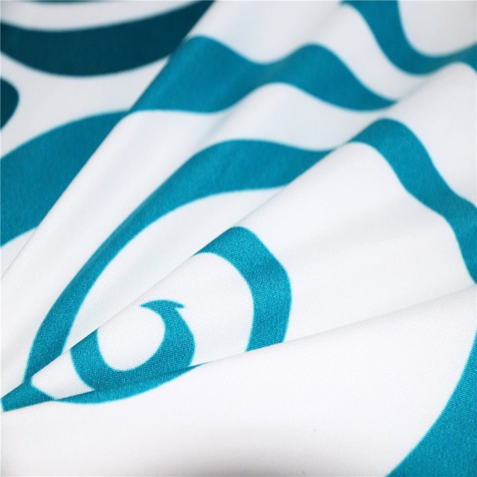 White 3-Piece Native Pattern Sea Turtle Duvet Cover Set - Image 3