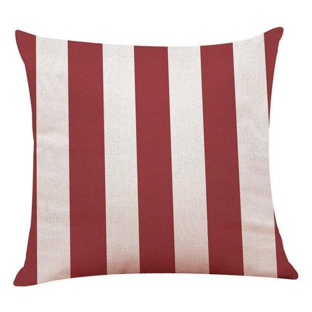 18?? Red Geometric Pattern Throw Pillow Cover - Image 8