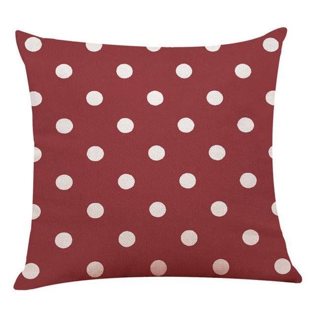 18?? Red Geometric Pattern Throw Pillow Cover - Image 10