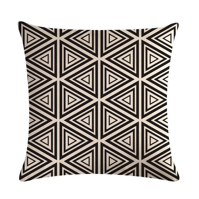 18?? Black / Gold Geometric Line Pattern Throw Pillow Cover - Image 20