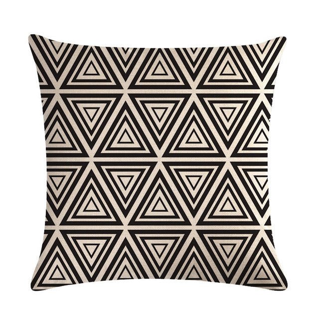 18?? Black / Gold Geometric Line Pattern Throw Pillow Cover - Image 17
