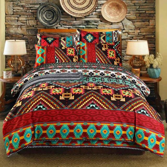 2/3-Piece Native Aztec Ethnic Pattern Duvet Cover Set - Image 6