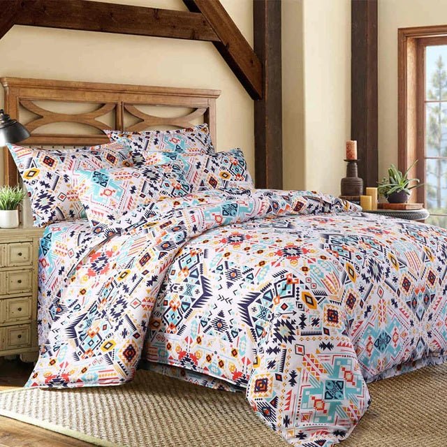 2/3-Piece Native Aztec Ethnic Pattern Duvet Cover Set - Image 9